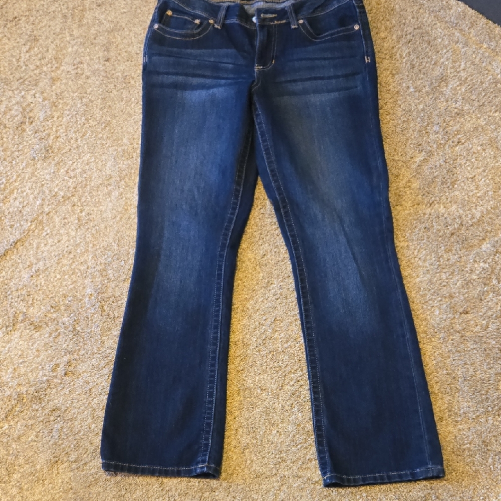 Maurices Women's Boot Cut Jeans - Dark Blue